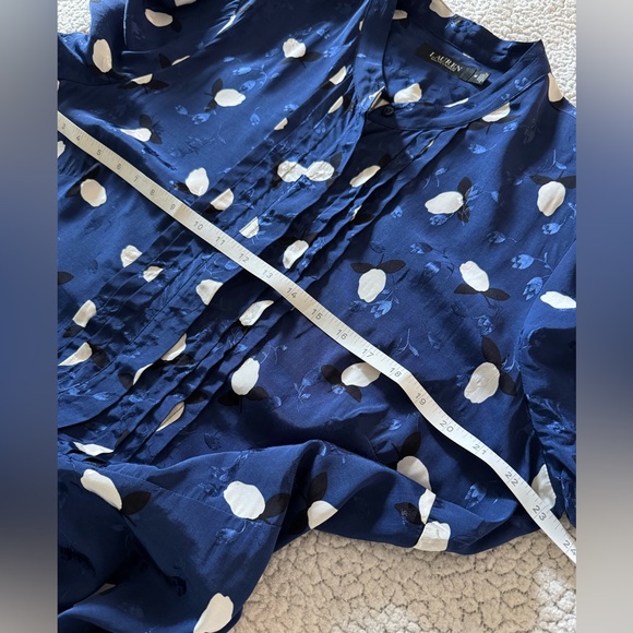 Lauren Ralph Lauren Floral Jacquard Fit-And-Flare Midi Dress Size 18 - Picture 8 of 14